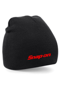 Snap on Embroidered Beanie Hat