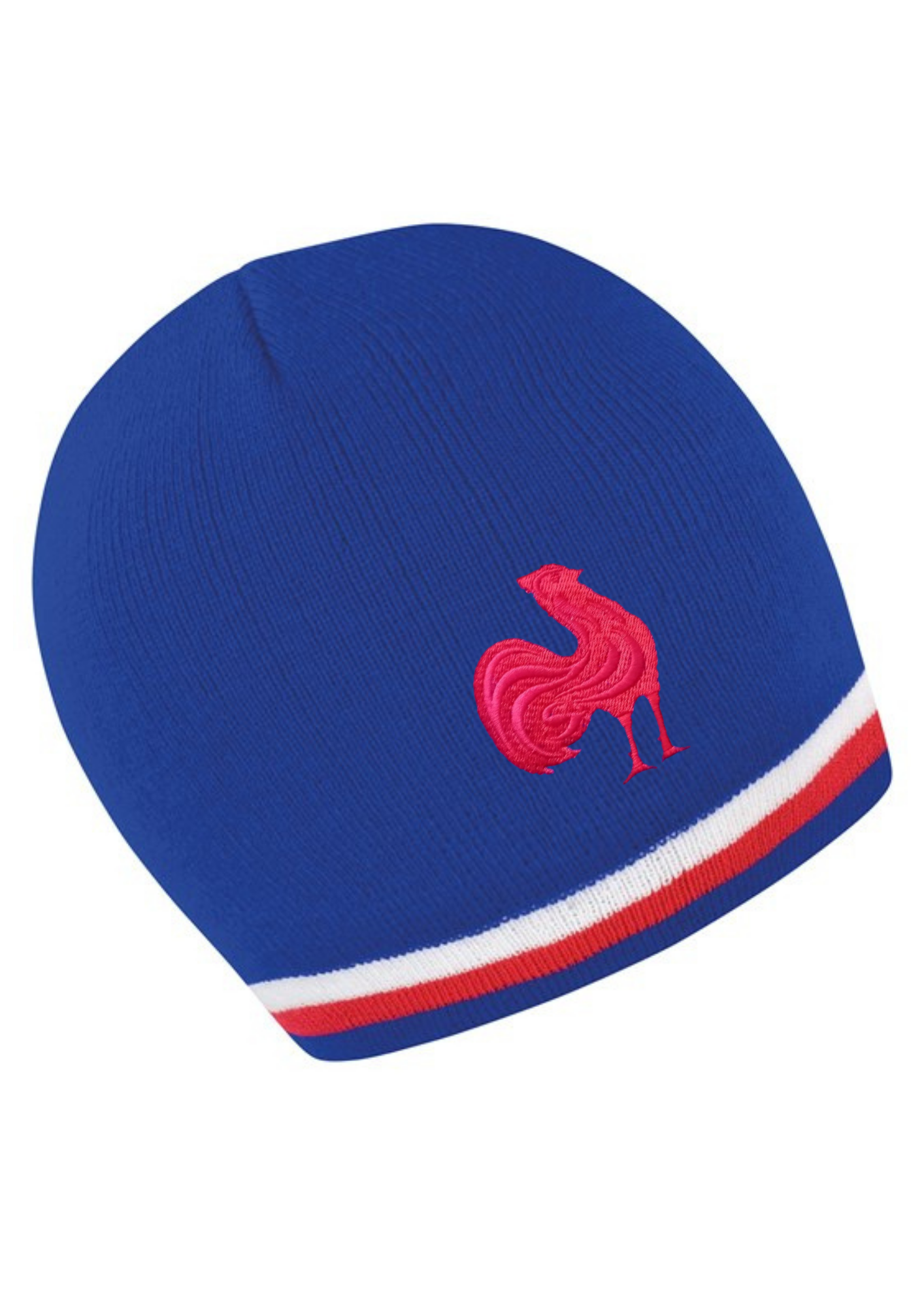 French Rugby Embroidered Beanie Hat