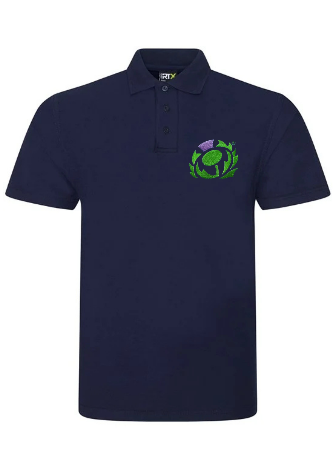 Scottish Rugby Embroidered Polo Shirt