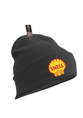 Shell Turn Up Embroidered Beanie Hat