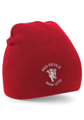 Man Utd Embroidered Beanie Hat Red