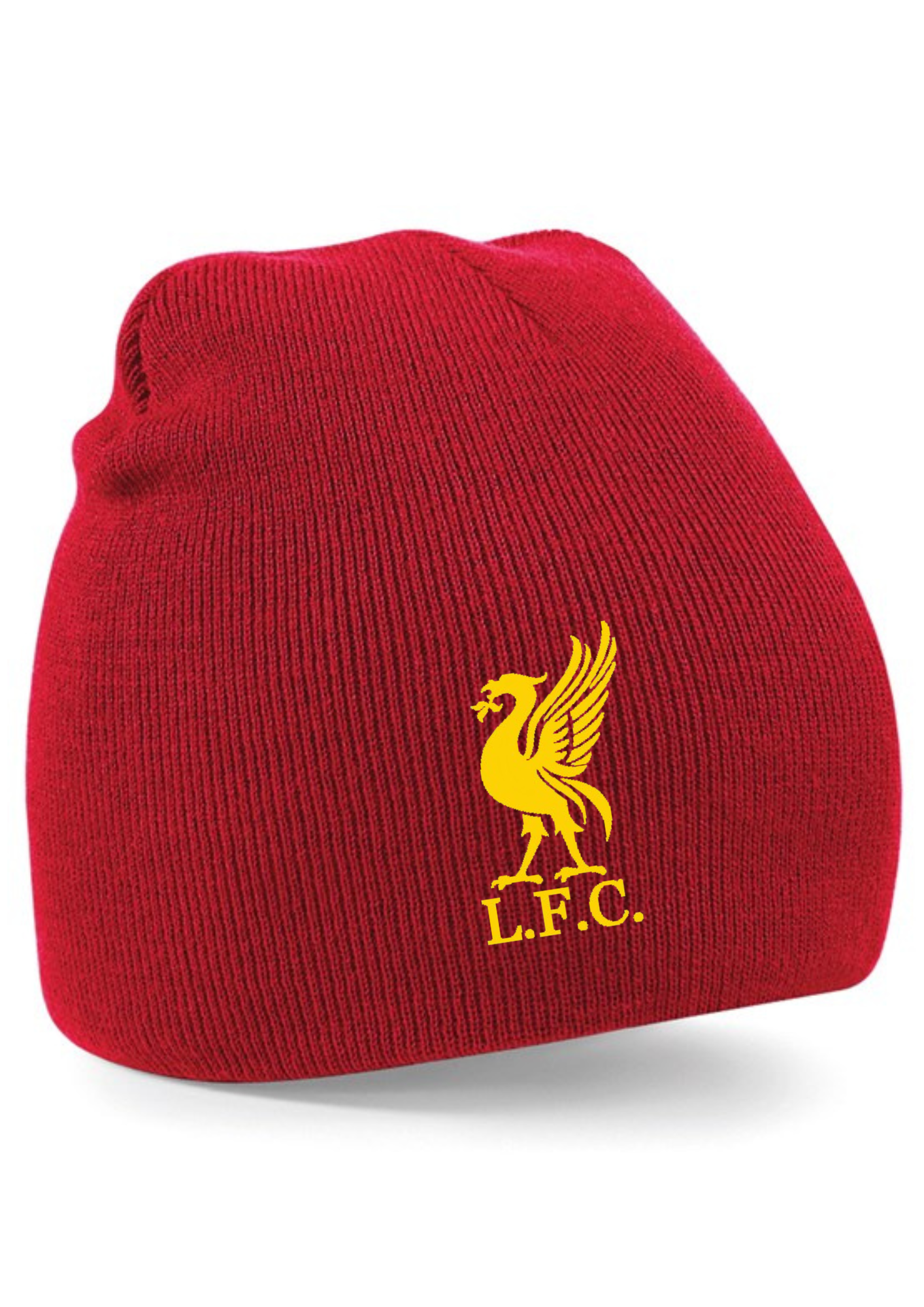 Liverpool Embroidered Beanie Hat Red