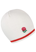 England Rugby Rose Embroidered Beanie Hat