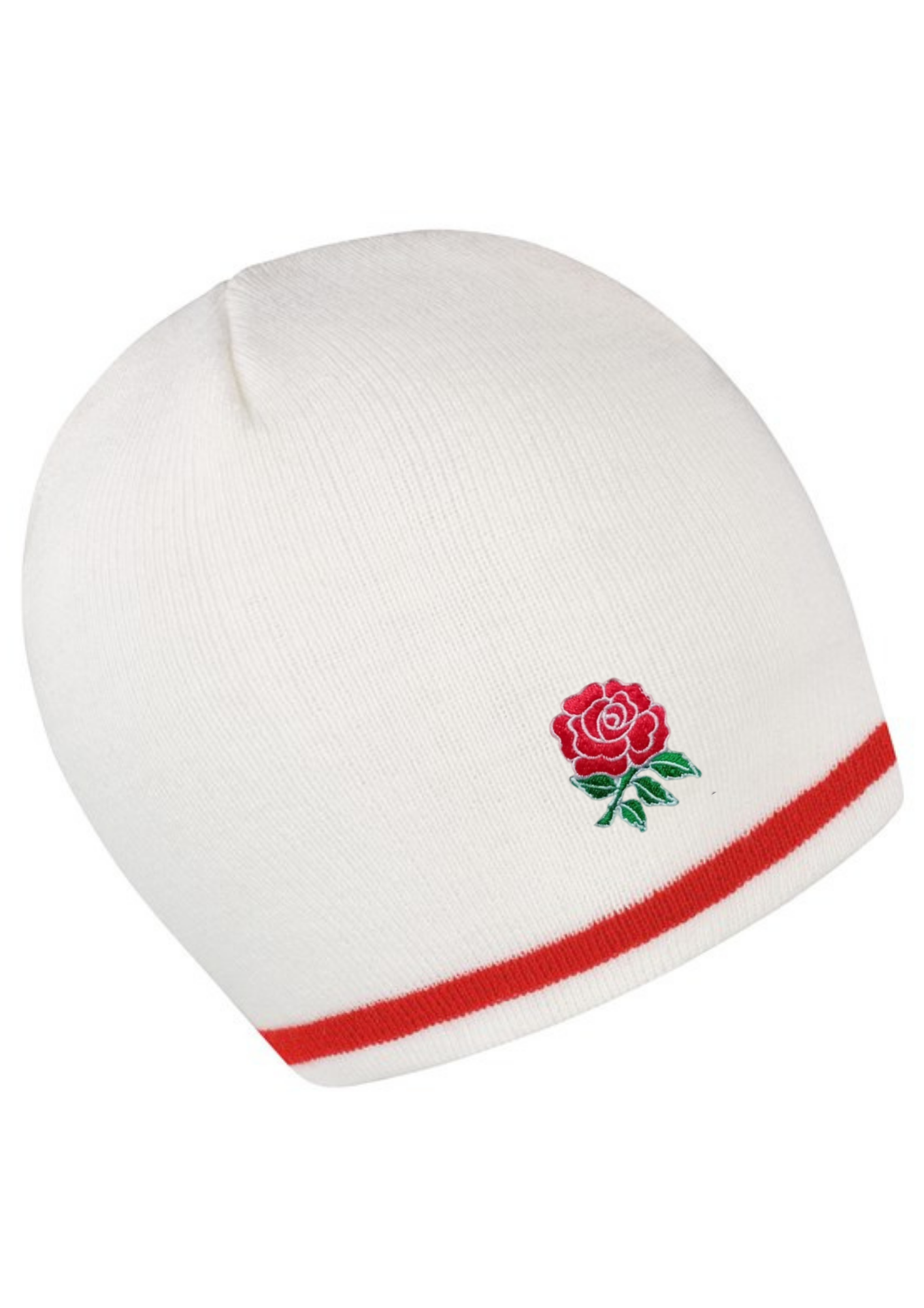 England Rugby Rose Embroidered Beanie Hat