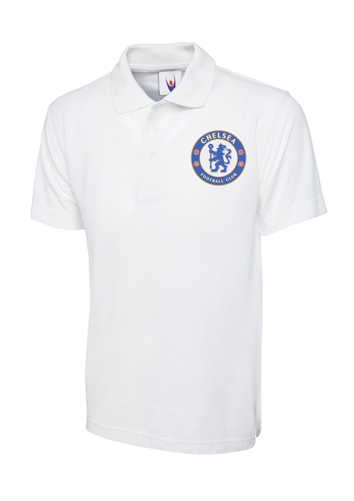Kids Embroidered Chelsea Polo Shirt White