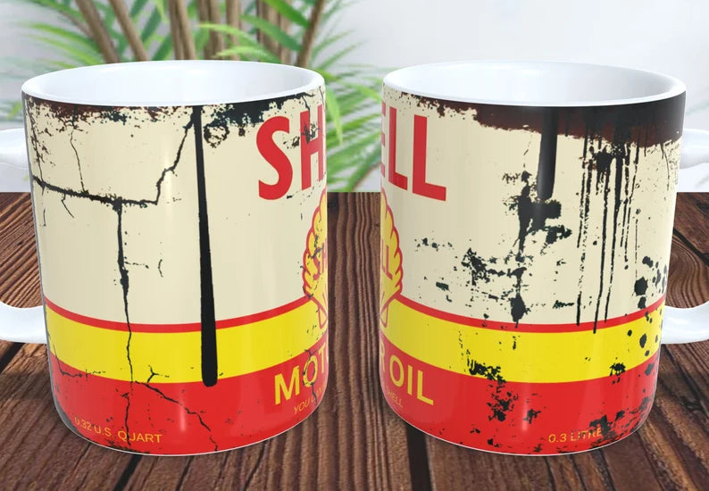 Shell vintage retro mug