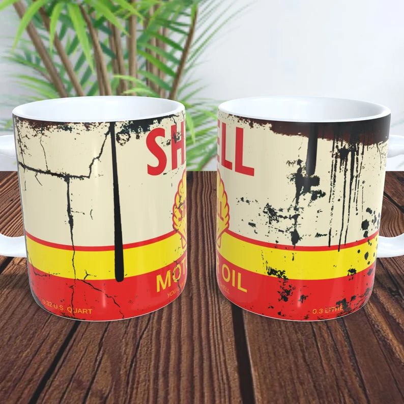 Shell vintage retro mug