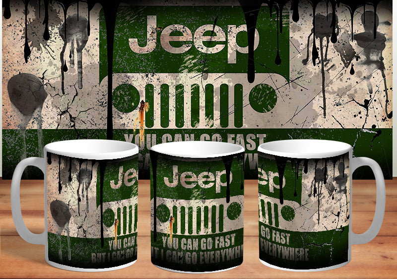 Jeep 2 vintage retro mug